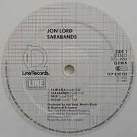 Jon Lord : Sarabande (LP, Album, RE, Whi)