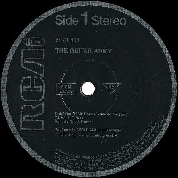 The Guitar Army : Goin' Out Of My Head (12", Single)