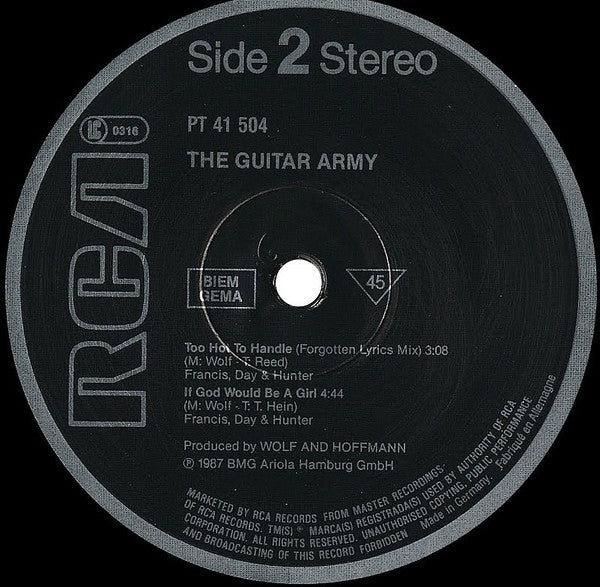 The Guitar Army : Goin' Out Of My Head (12", Single)