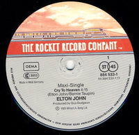 Elton John : Cry To Heaven (12", Maxi)