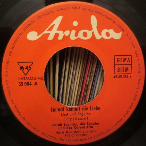 Zarah Leander : Einmal Kommt Die Liebe / Die Rose Von Nowgorod (7", Single, Mono)