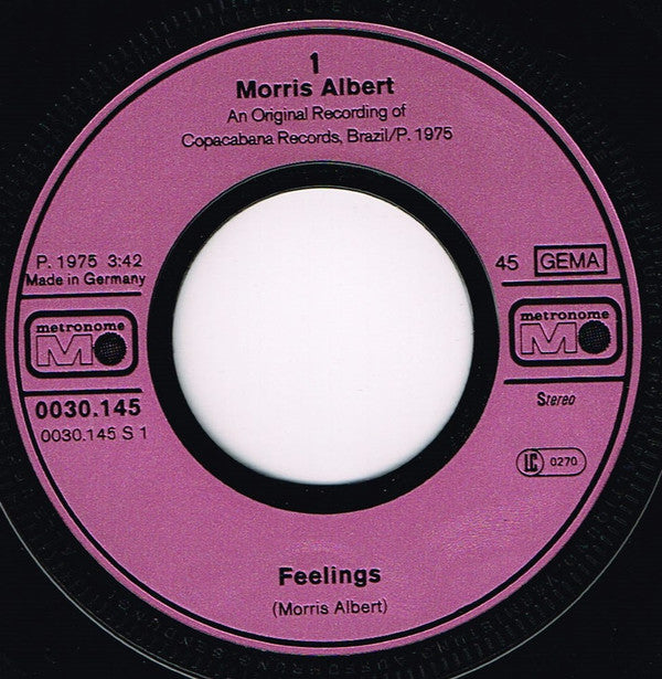 Morris Albert : Feelings (7", Single)