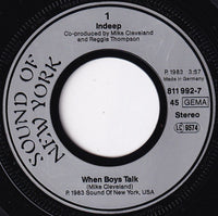 Indeep : When Boys Talk (7", Single)