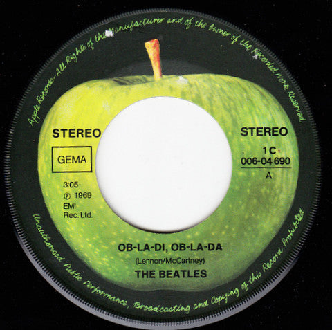 The Beatles : Ob-La-Di Ob-La-Da (7", Single, RE)