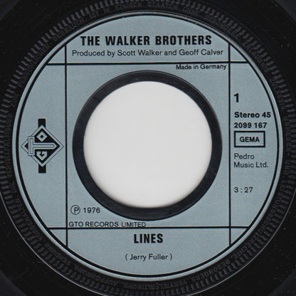 The Walker Brothers : Lines (7", Single)
