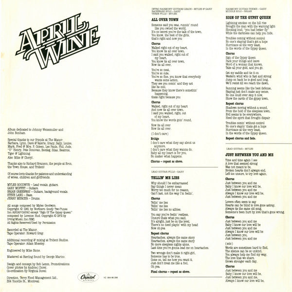 April Wine : The Nature Of The Beast (LP, Album)