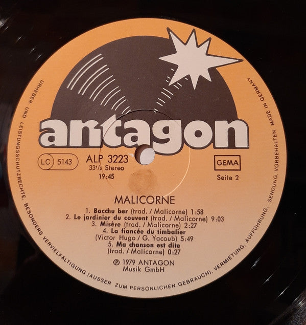 Malicorne : Malicorne (LP, Album)