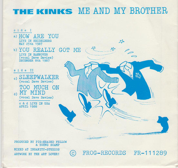 The Kinks : Me And My Brother (7", EP, Unofficial)