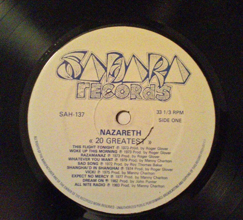 Nazareth (2) : 20 Greatest (LP, Comp)