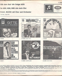 Paul Kuhn : Gib Dem Bub' Die Geige Nicht (7", Single)