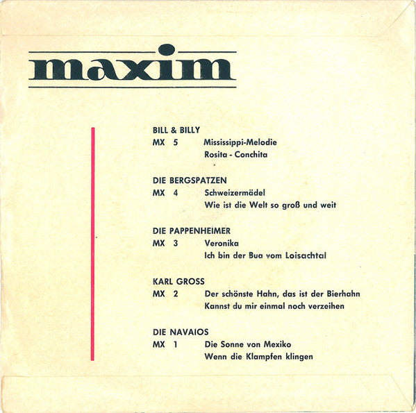 Gissy : Indio Boy / Ob Das Die Große Liebe Ist (7", Single, Mono)