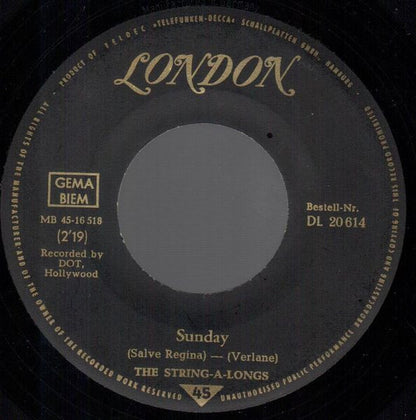 The String-A-Longs : Sunday / Twistwatch (7", Single)