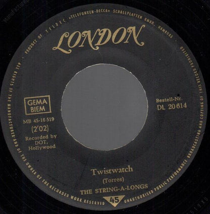 The String-A-Longs : Sunday / Twistwatch (7", Single)