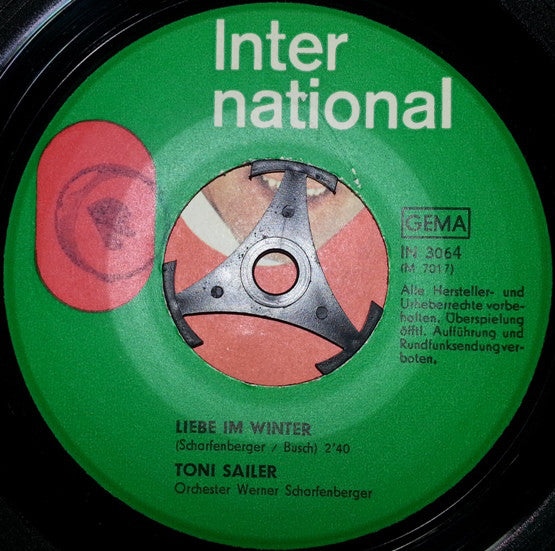 Toni Sailer : Liebe Im Winter / Abends Am Kamin (7", Single)