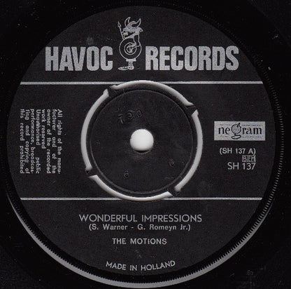 The Motions : Wonderful Impressions (7", Single)