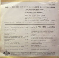 Rudolf Schock : Singt Vier Beliebte Operetten-Lieder (7", EP, Mono)