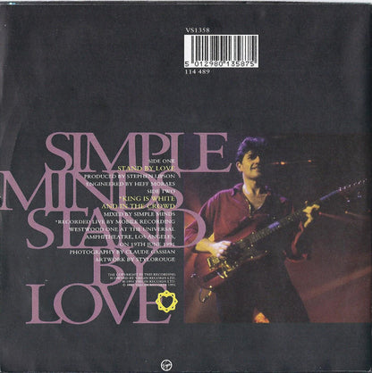 Simple Minds : Stand By Love (7", Single)