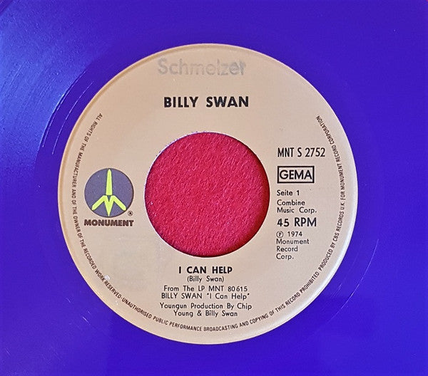 Billy Swan : I Can Help (7", Single, Pur)
