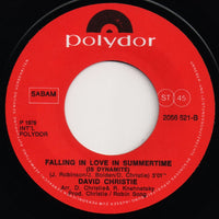 David Christie : Falling In Love In Summertime (7", Single)