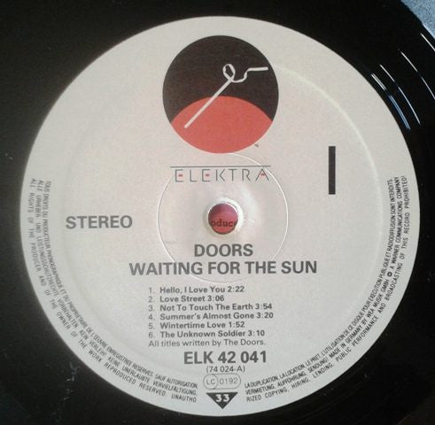 The Doors : Waiting For The Sun (LP, Album, RE)