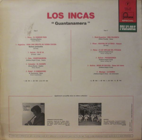 Los Incas : Guantanamera (LP)