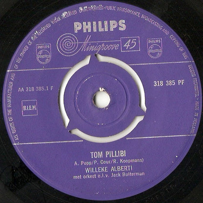 Willeke Alberti : Tom Pillibi / Spiegeltje Spiegeltje (7", Single)