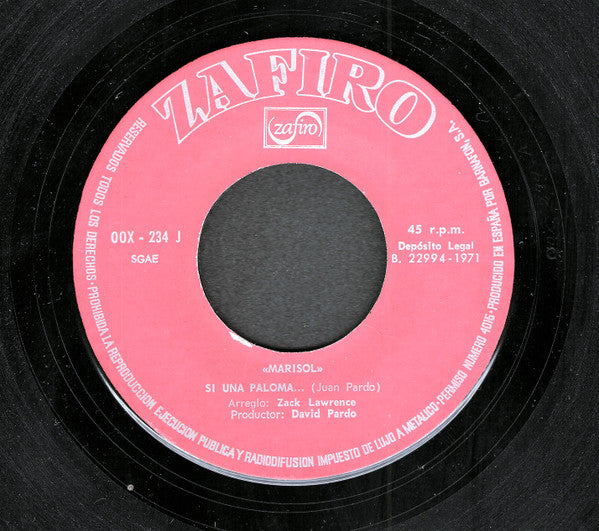 Marisol : Si Una Paloma... / Pregunte Por Preguntar (7", Single)