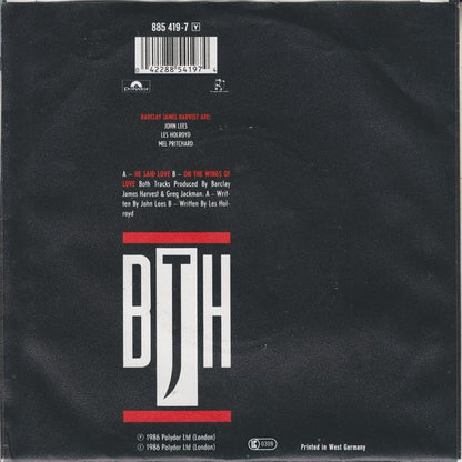 Barclay James Harvest : He Said Love (7", Single)