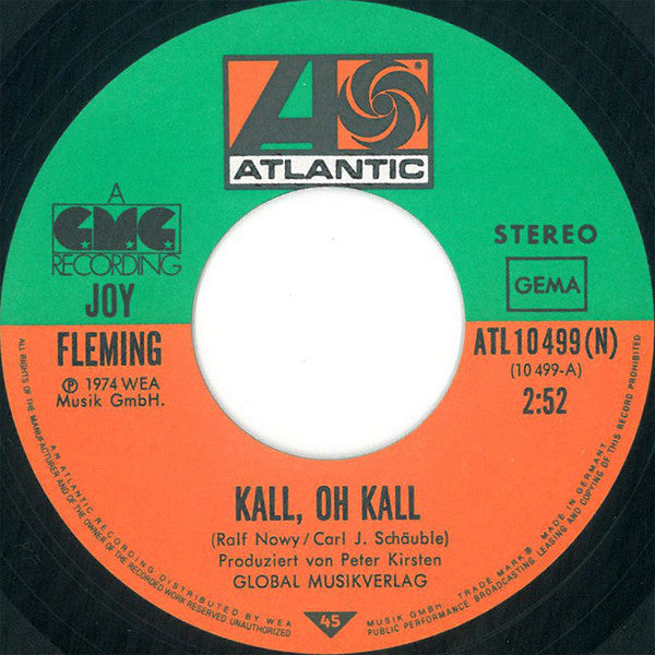 Joy Fleming : Kall, Oh Kall (7", Single)