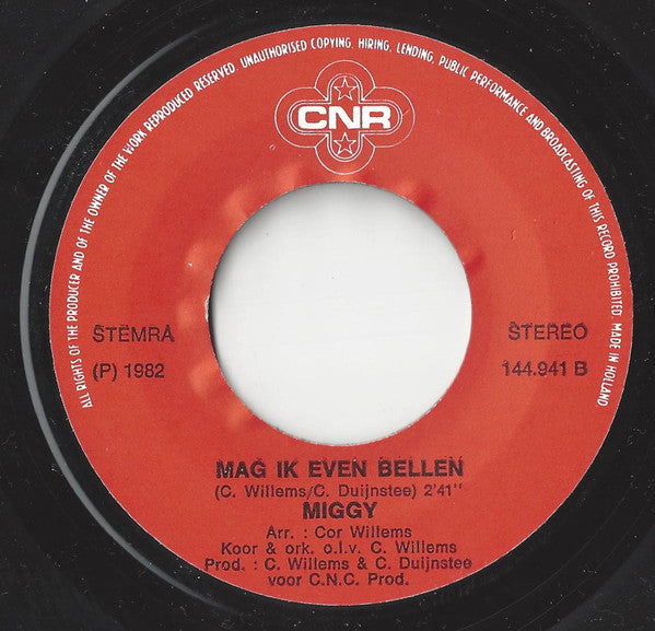Miggy : Ik Word Niet Goed  (7", Single)