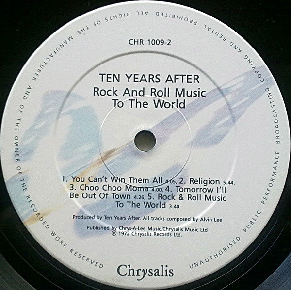Ten Years After : Rock & Roll Music To The World (LP, Album, RE, Gat)