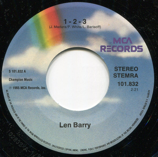 Len Barry : 1-2-3 / Like A Baby (7")