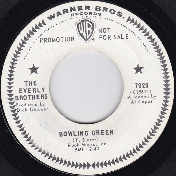 Everly Brothers : Bowling Green (7", Single, Promo)
