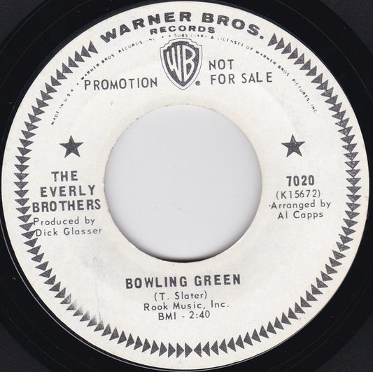 Everly Brothers : Bowling Green (7", Single, Promo)