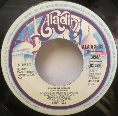 Romy Haag : Rosen Im Schnee (7", Single)