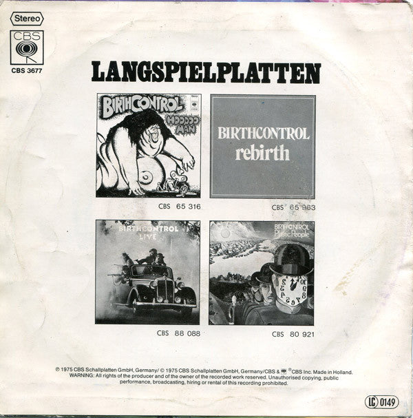 Birth Control : Gamma Ray Part 1+2 (7", Single, RP, Red)