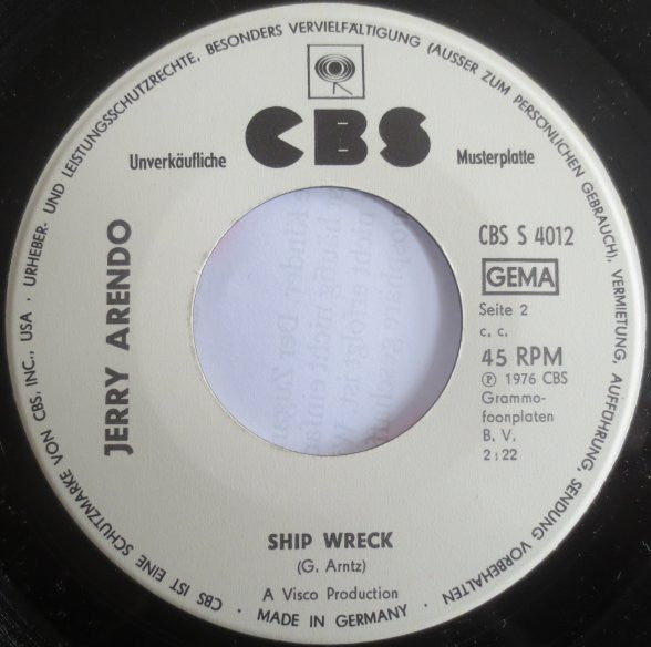 Jerry Arendo : Simple Soul (7", Single, Promo)
