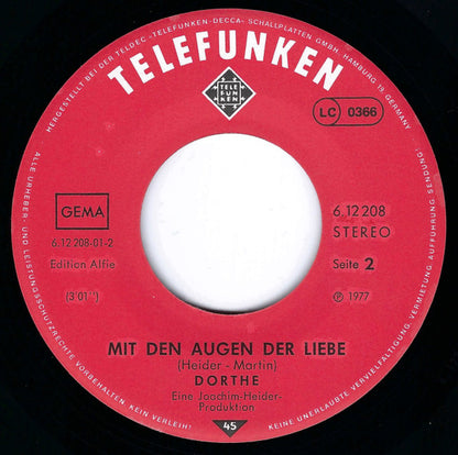 Dorthe Kollo : Lieder Im Wind (7", Single)