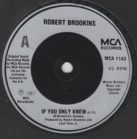 Robert Brookins : If You Only Knew (7", Single)