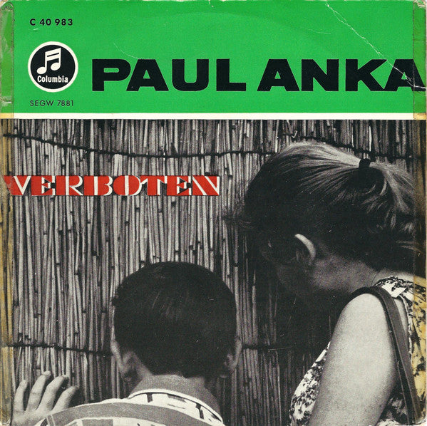 Paul Anka : Verboten (7", EP)