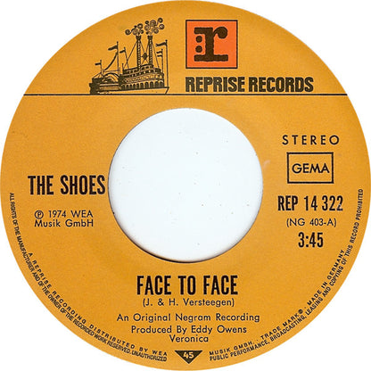 The Shoes : Face To Face (7", Single)