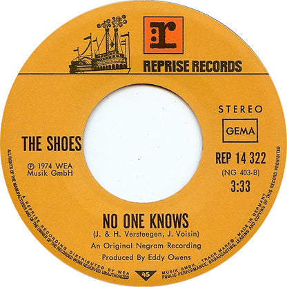 The Shoes : Face To Face (7", Single)
