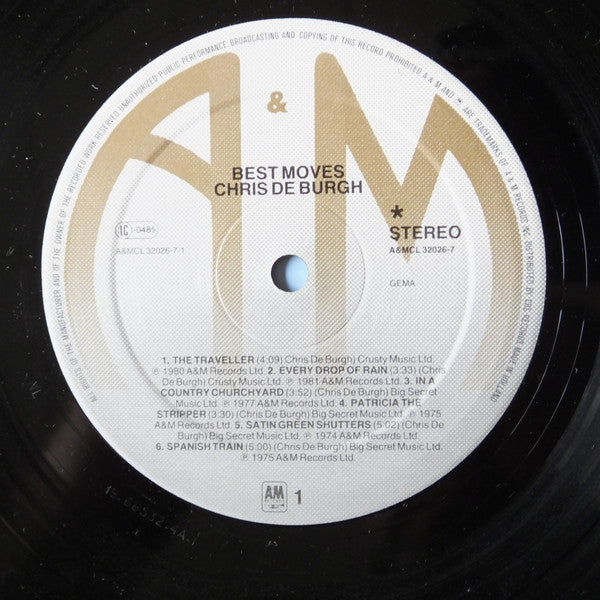 Chris de Burgh : Best Moves (LP, Comp, Club)