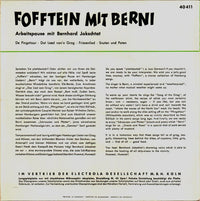 Bernhard Jakschtat : Fofftein Mit Berni (Arbeitspause Mit Bernhard Jakschtat) (7", EP, RE)