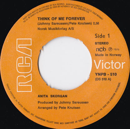 Anita Skorgan : Think Of Me Forever / Jolene (7", Single)