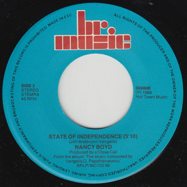 Nancy Boyd : Working My Way Back To You (Don't You Worry 'Bout Me) (7", Single)