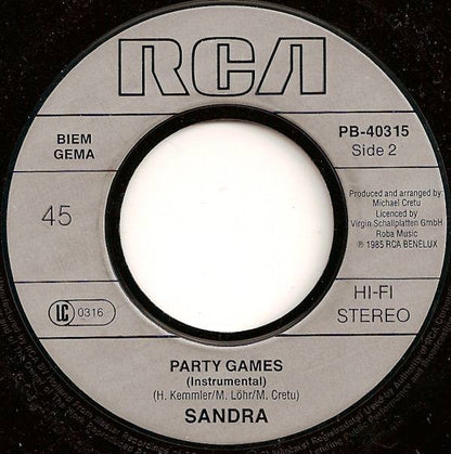 Sandra : (I'll Never Be) Maria Magdalena (7", Single)