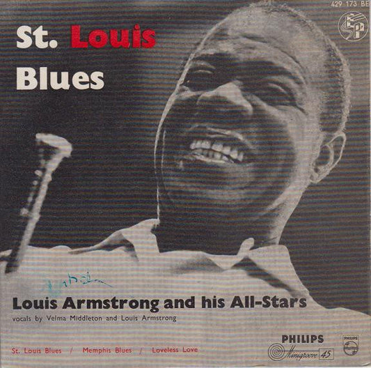 Louis Armstrong And His All-Stars : St. Louis Blues (7", EP, Mono)