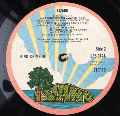 King Crimson : Lizard (LP, Album, RP)