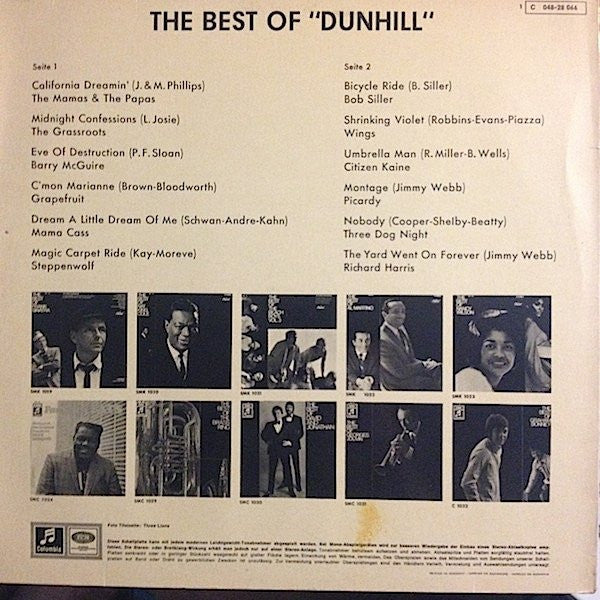 Various : The Best Of "Dunhill" (LP, Comp)